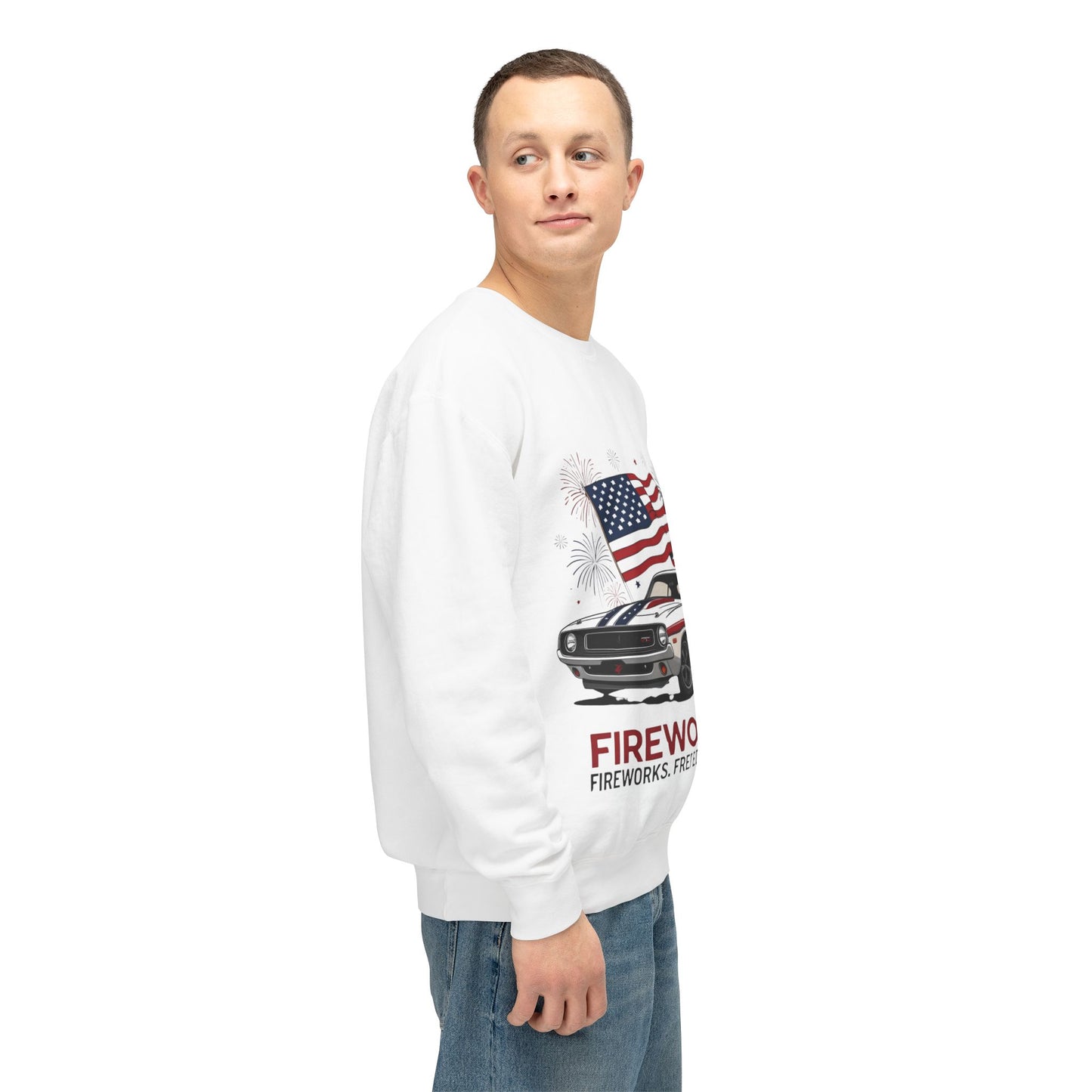 Patriotic Car Sweatshirt | Freedom Apparel