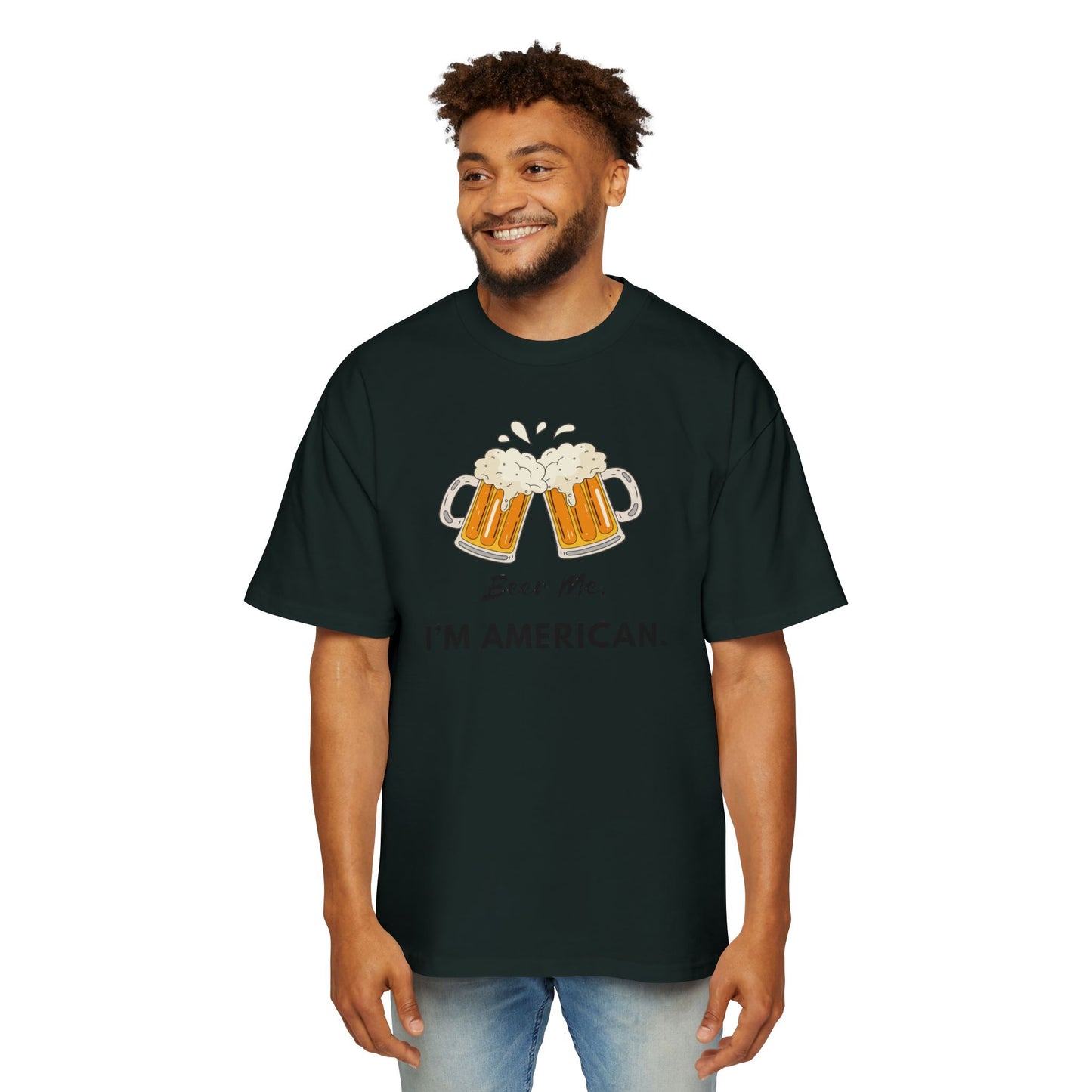American Beer Lover's Tee | Men's Oversized Shirt