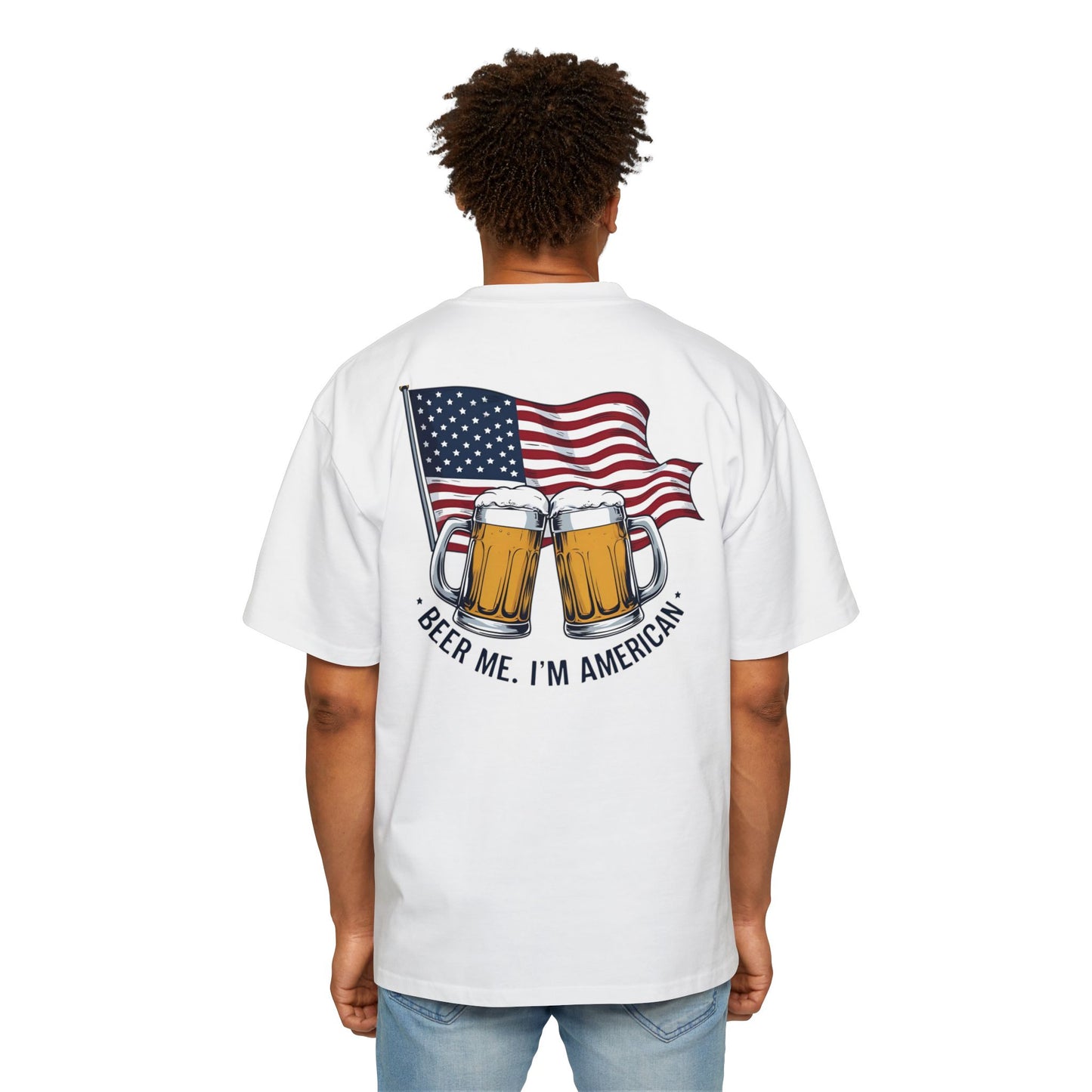 American Beer Lover's Tee | Men's Oversized Shirt