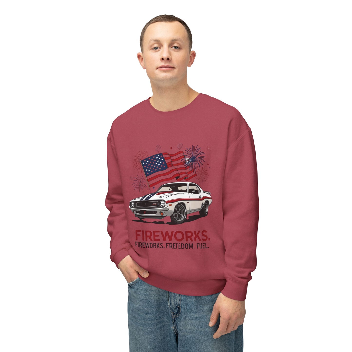 Patriotic Car Sweatshirt | Freedom Apparel