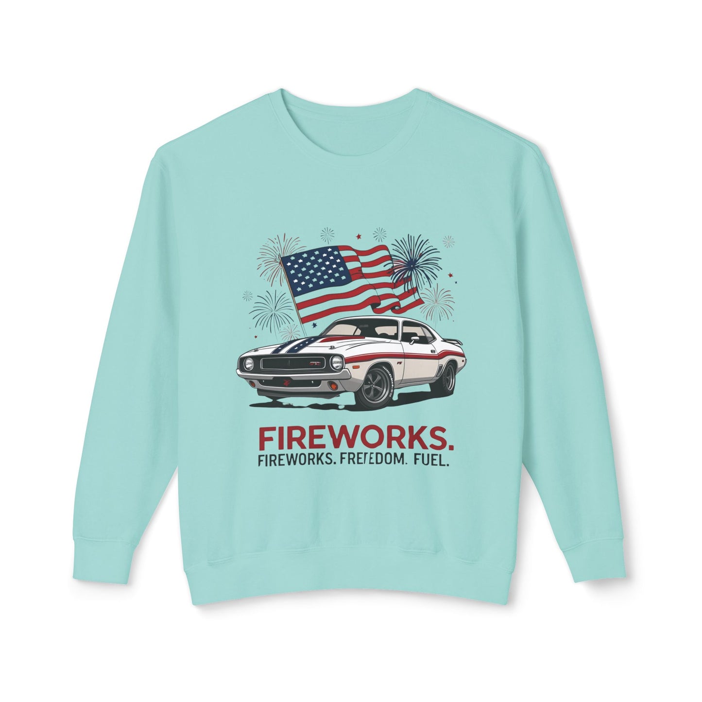 Patriotic Car Sweatshirt | Freedom Apparel