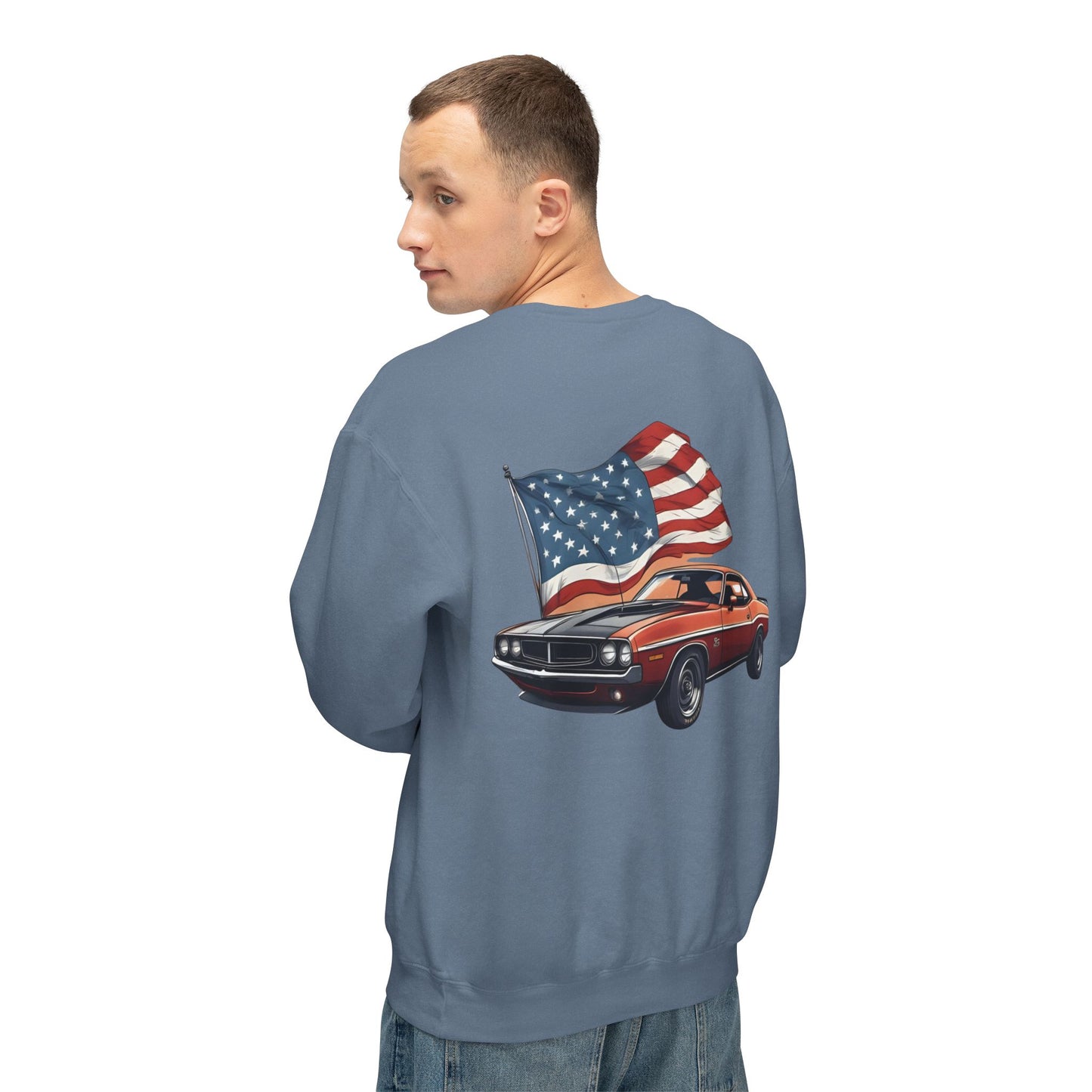 Patriotic Car Sweatshirt | Freedom Apparel