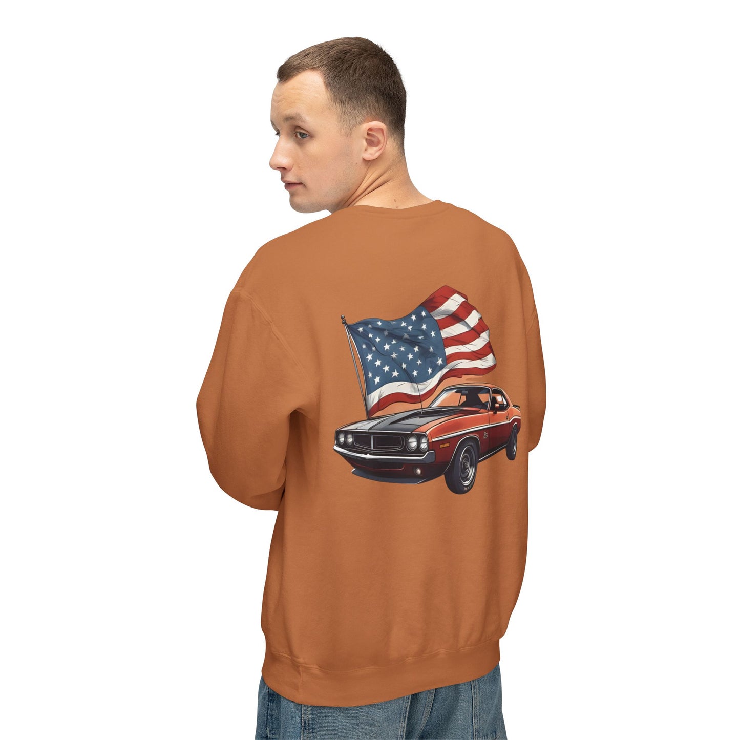 Patriotic Car Sweatshirt | Freedom Apparel
