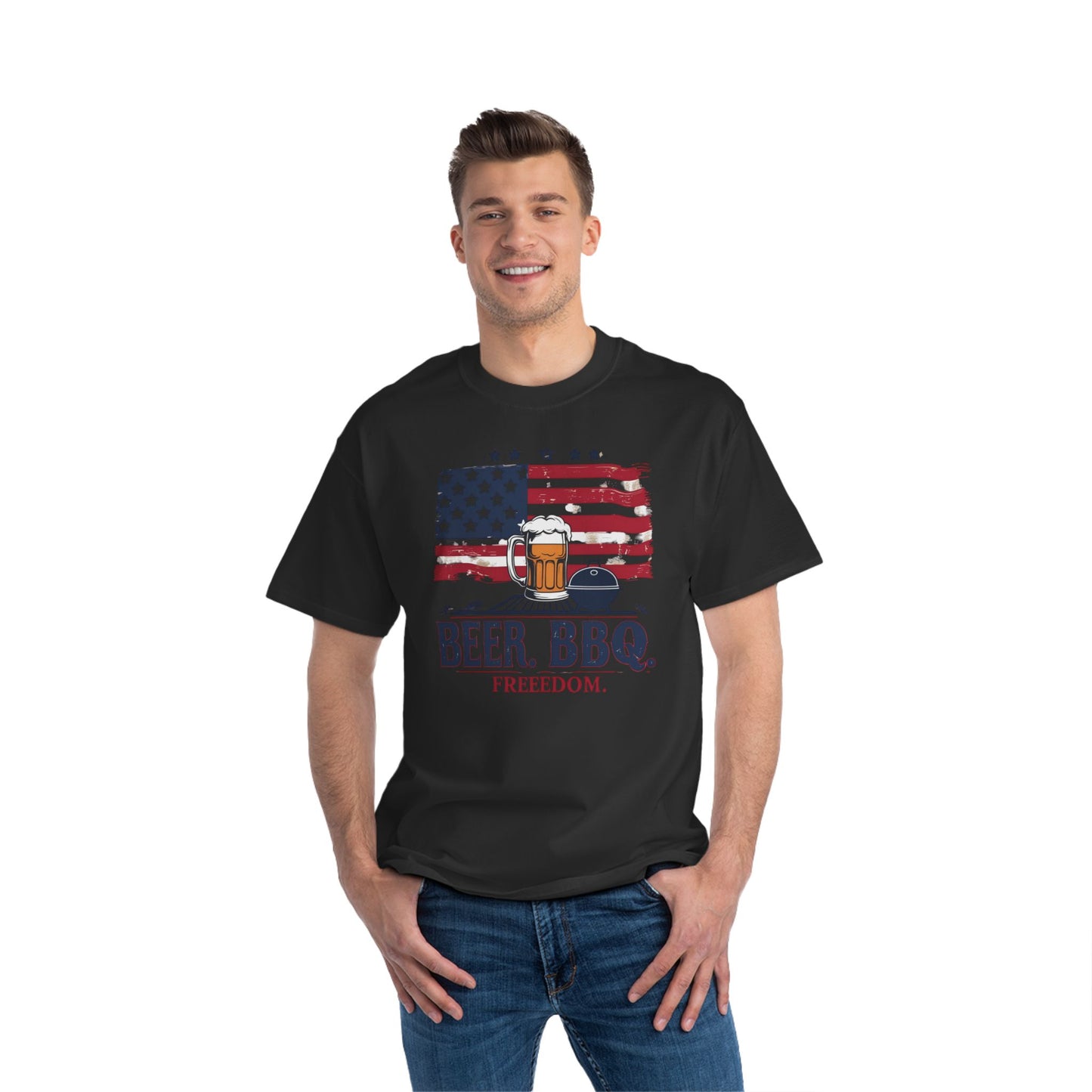 Men's T-Shirt - Round-Neck Beefy-T® Short-Sleeve Tee
