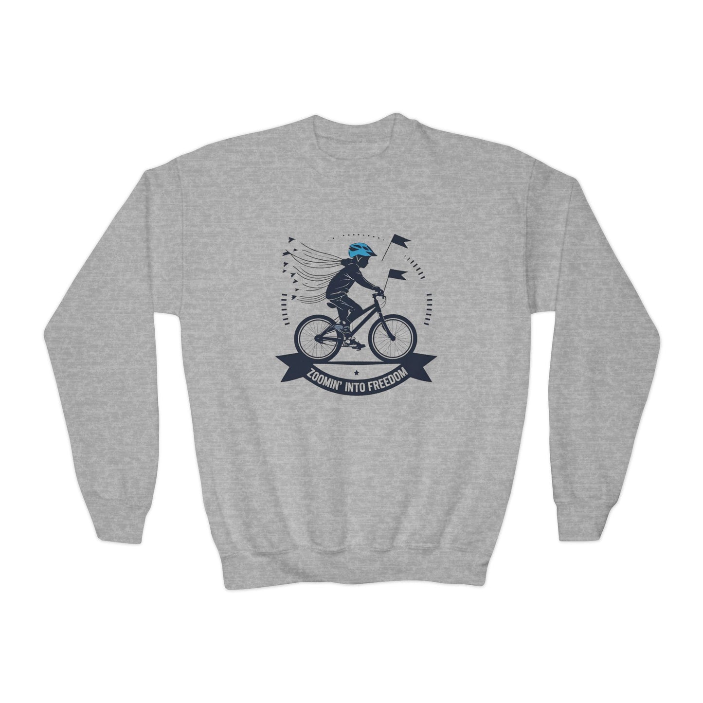 Youth Bicycle Adventure Crewneck Sweatshirt