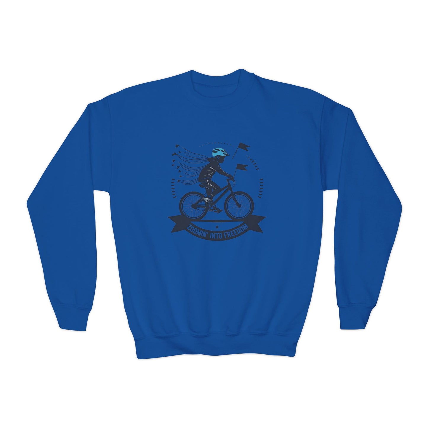 Youth Bicycle Adventure Crewneck Sweatshirt