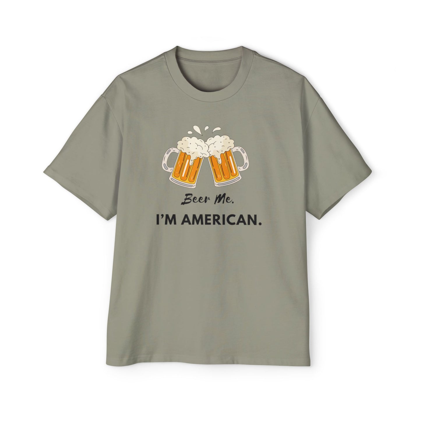 American Beer Lover's Tee | Men's Oversized Shirt