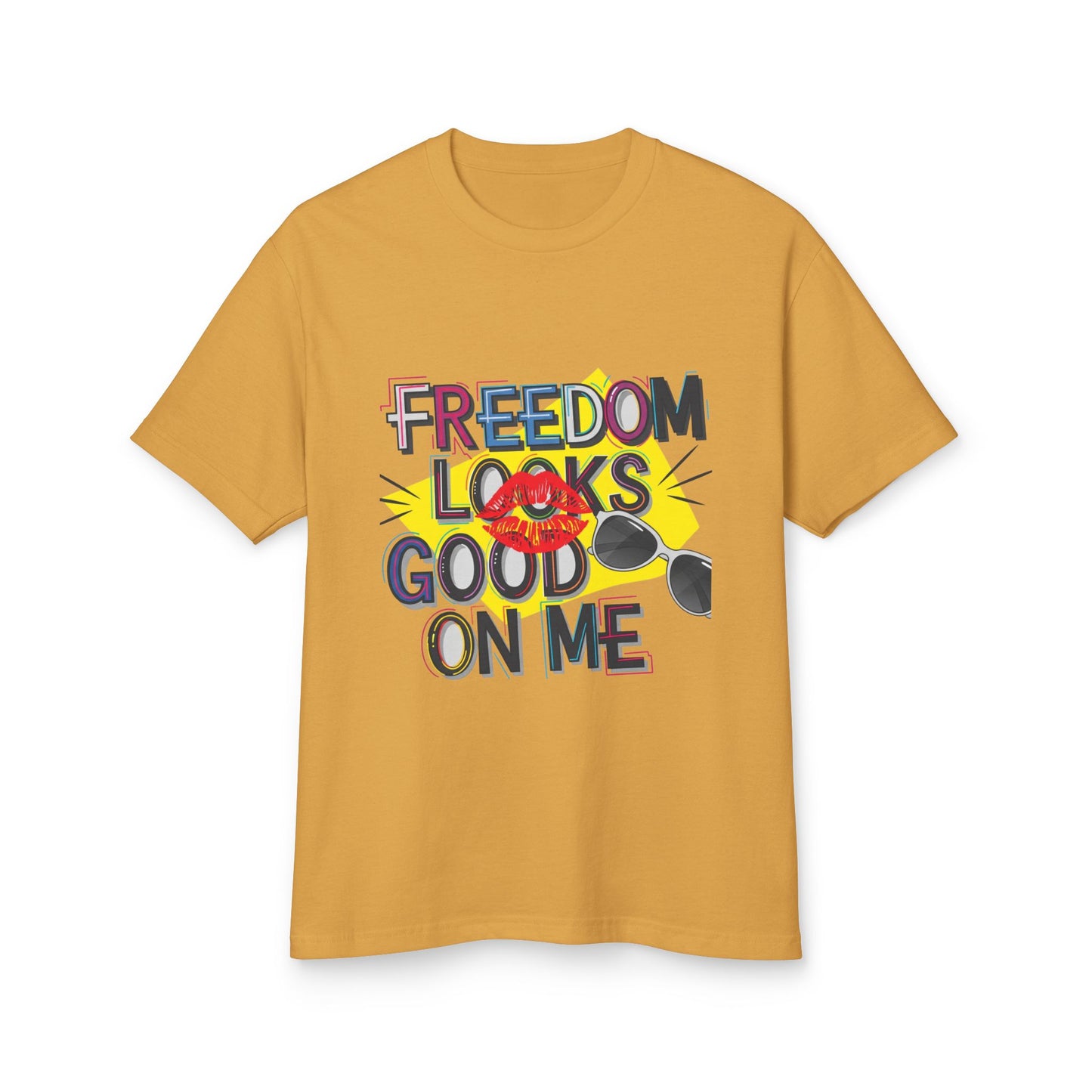 Freedom Looks Good on Me | Unisex Garment-Dyed Heavyweight Tee