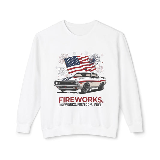 Patriotic Car Sweatshirt | Freedom Apparel