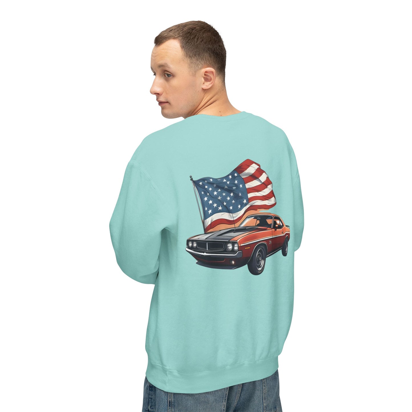 Patriotic Car Sweatshirt | Freedom Apparel