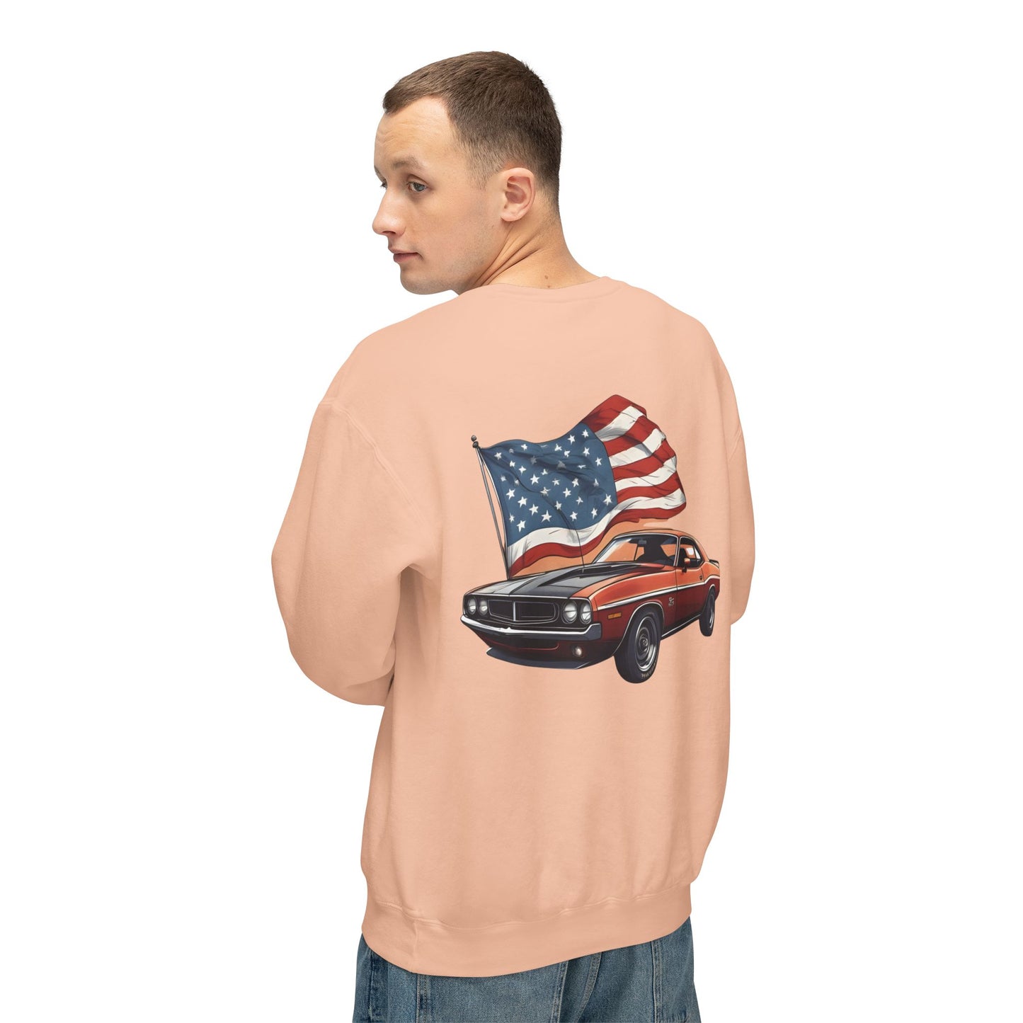Patriotic Car Sweatshirt | Freedom Apparel