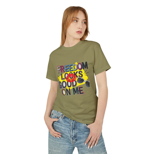 Freedom Looks Good on Me | Unisex Garment-Dyed Heavyweight Tee