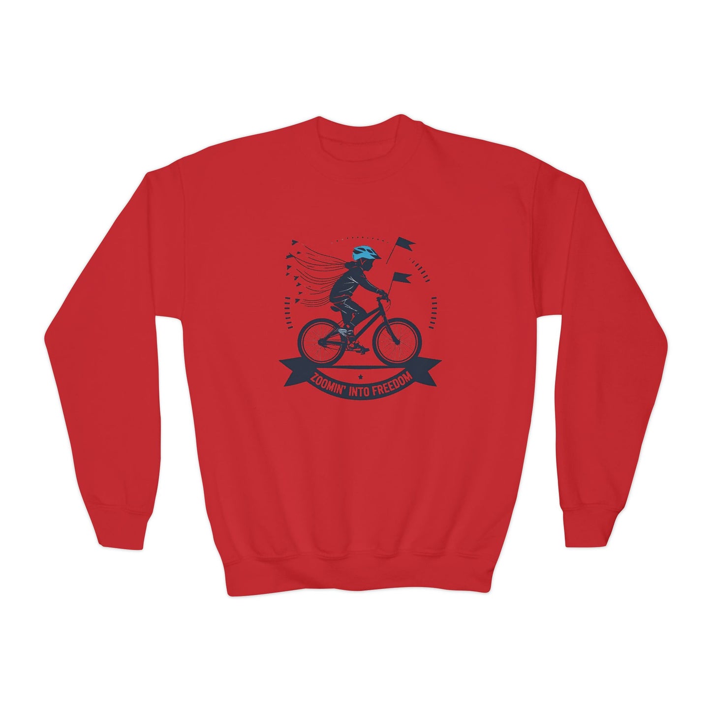 Youth Bicycle Adventure Crewneck Sweatshirt