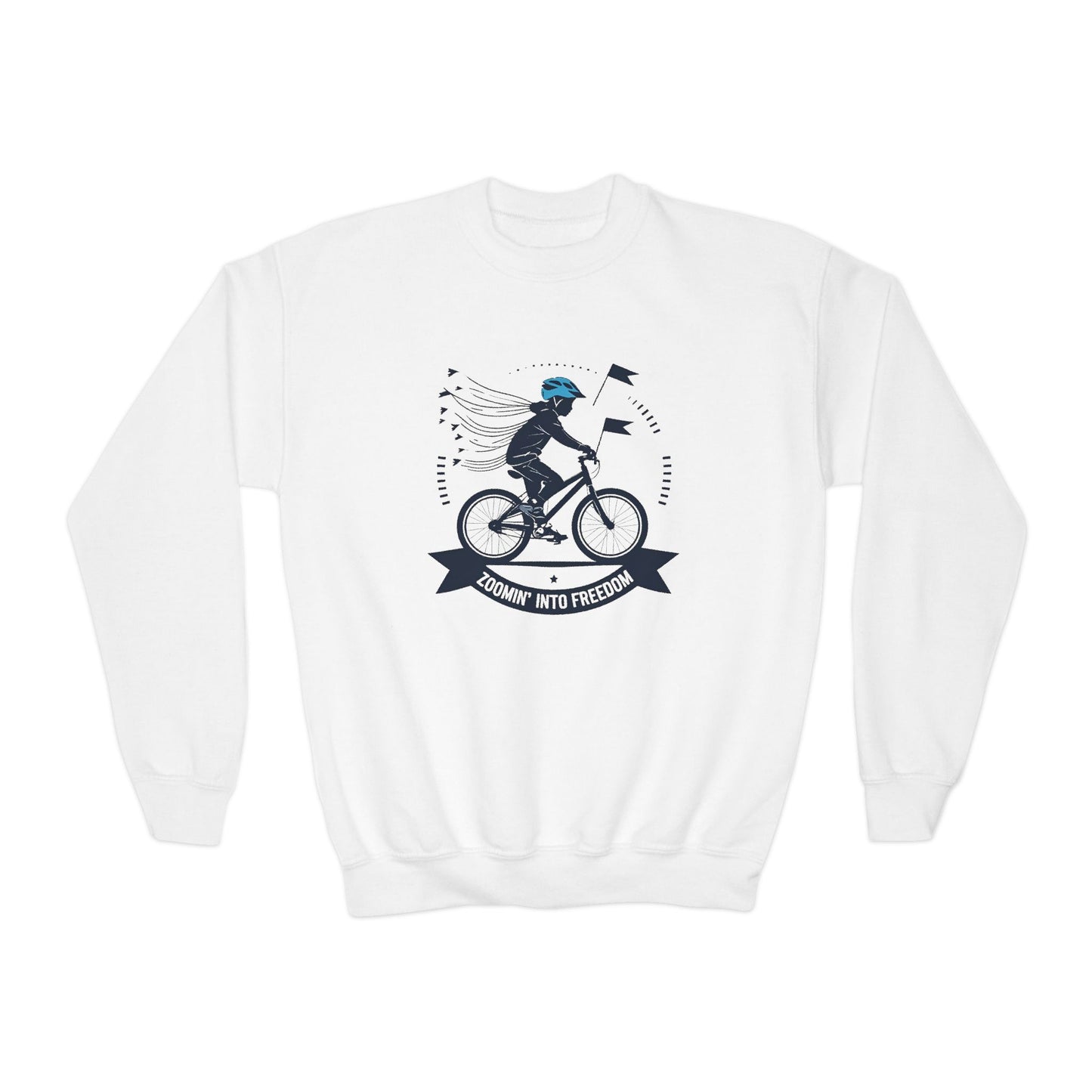 Youth Bicycle Adventure Crewneck Sweatshirt