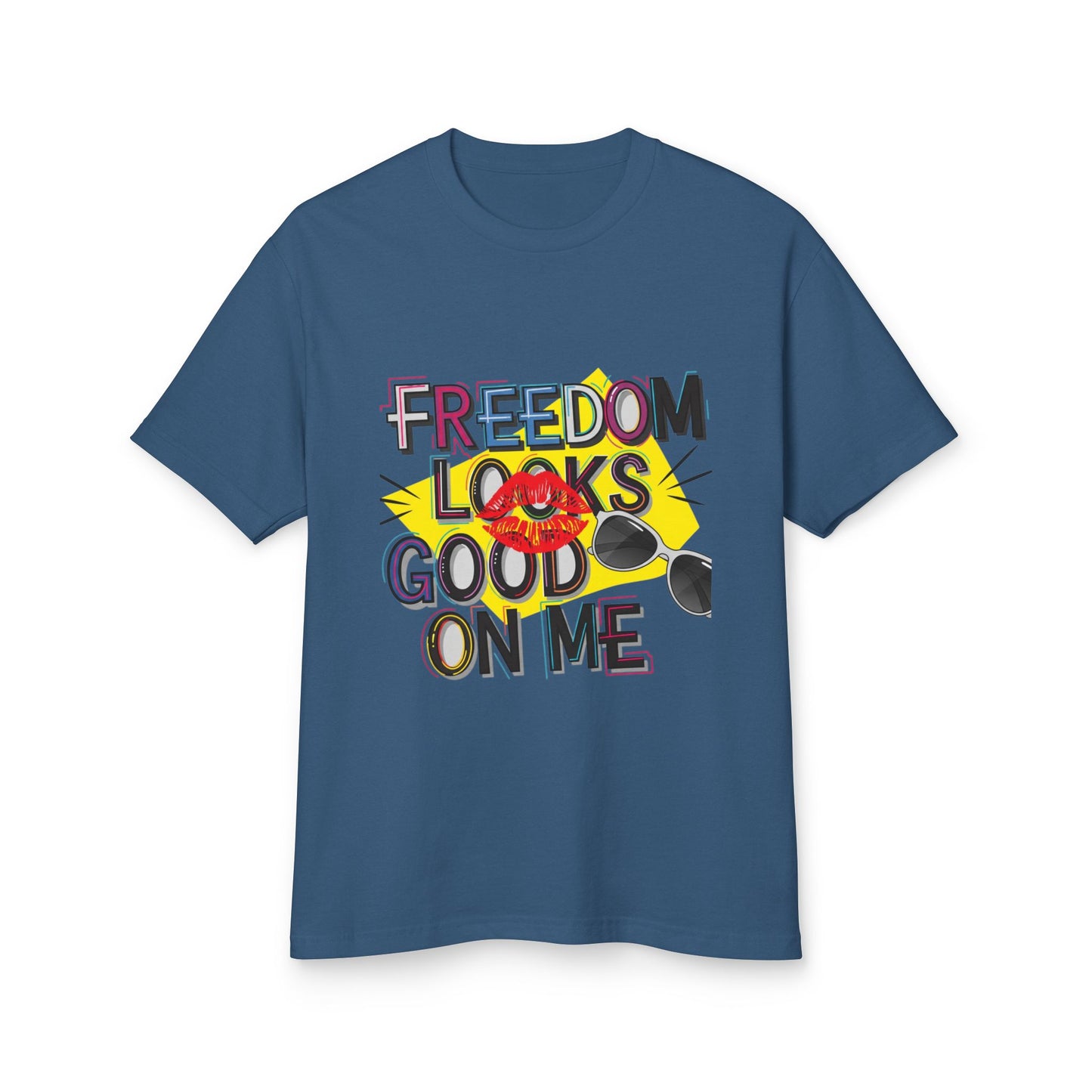 Freedom Looks Good on Me | Unisex Garment-Dyed Heavyweight Tee
