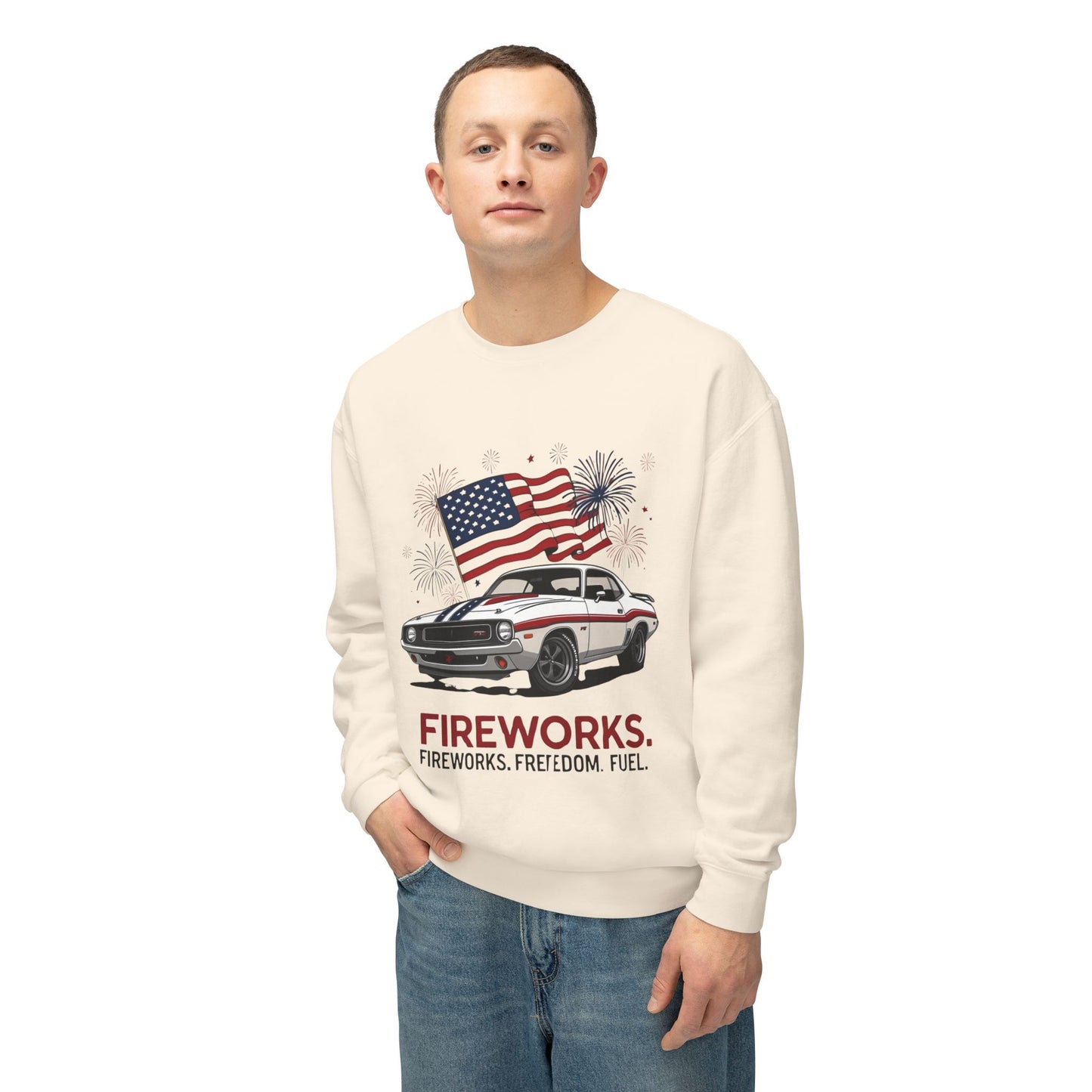 Patriotic Car Sweatshirt | Freedom Apparel